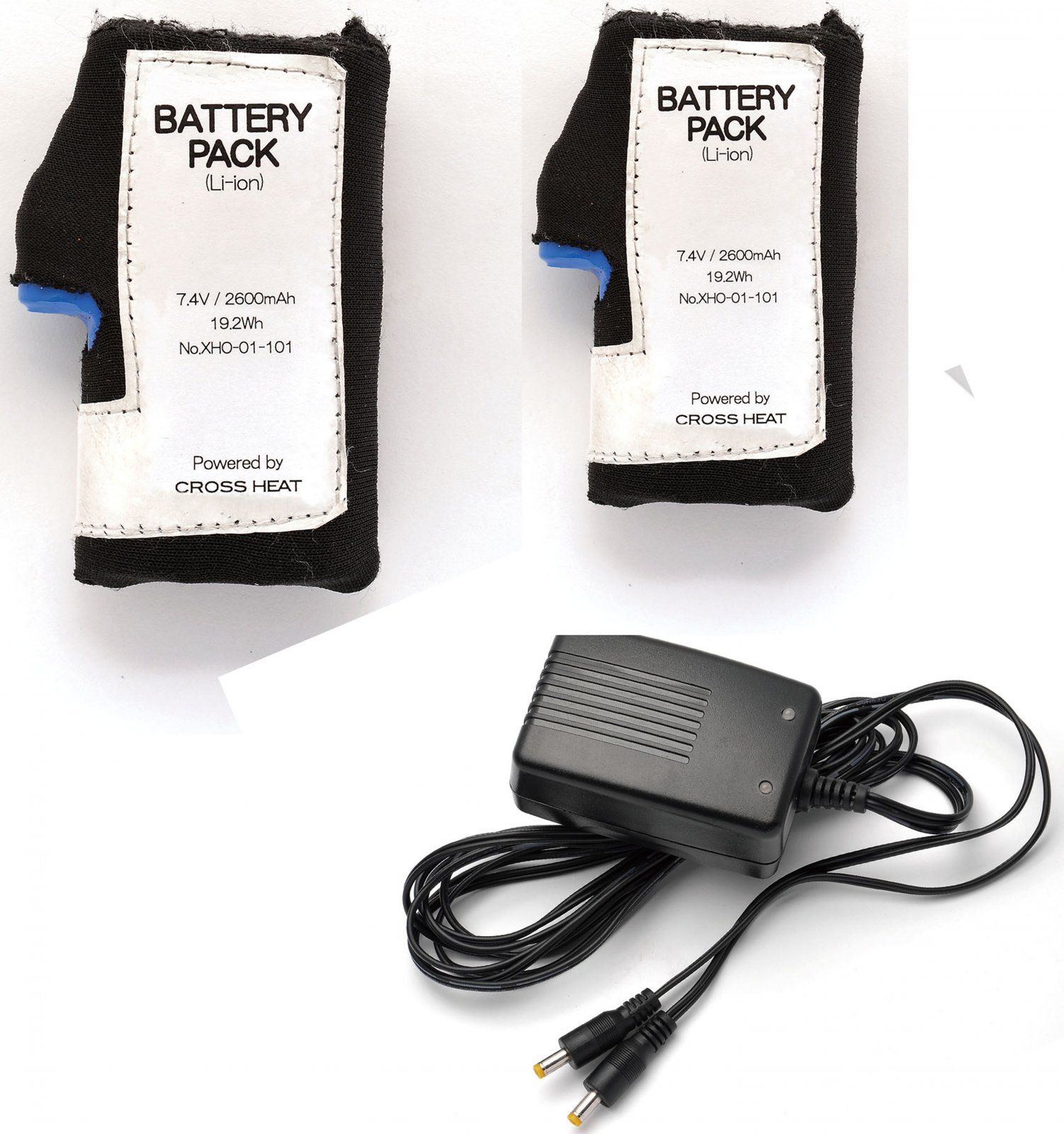 7.4V_BATTERY（2pcs)+CHARGER SET Heat Master